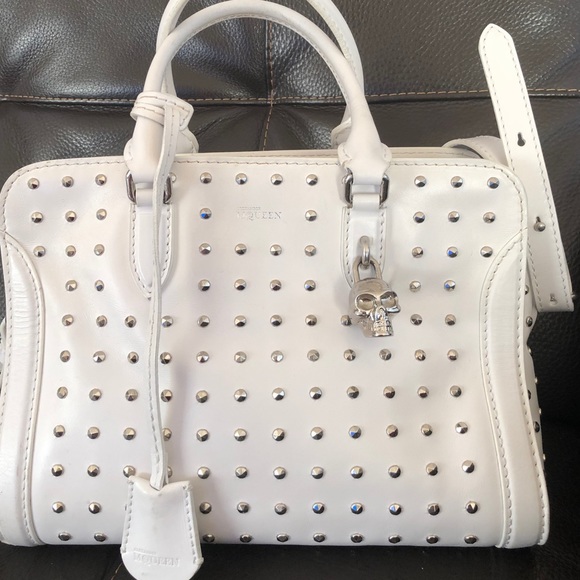 Alexander McQueen Handbags - Vintage Alexander MCQueen  white leather crossbody